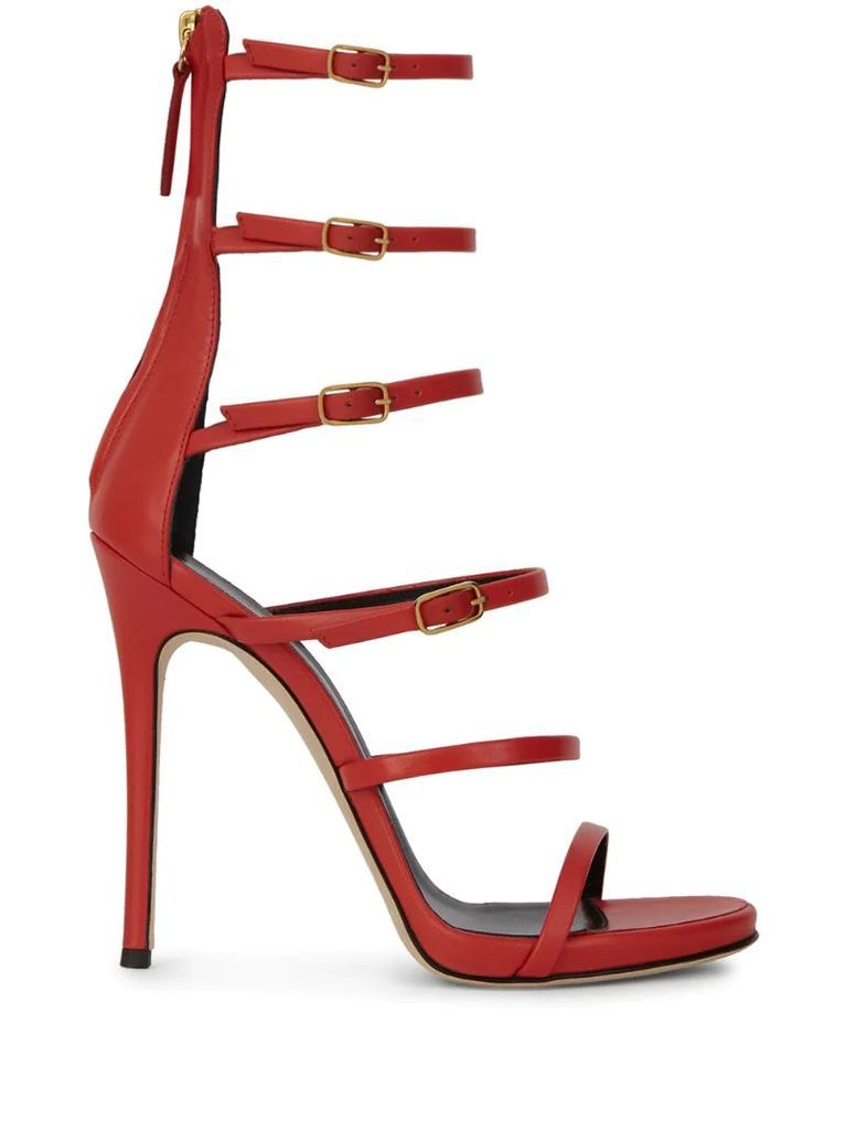 buckle-strap high-heel sandals