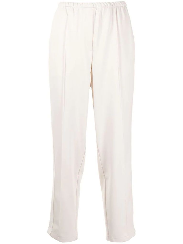 side stripe tapered trousers