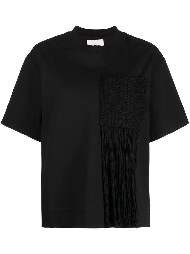 fringe-detail T-shirt