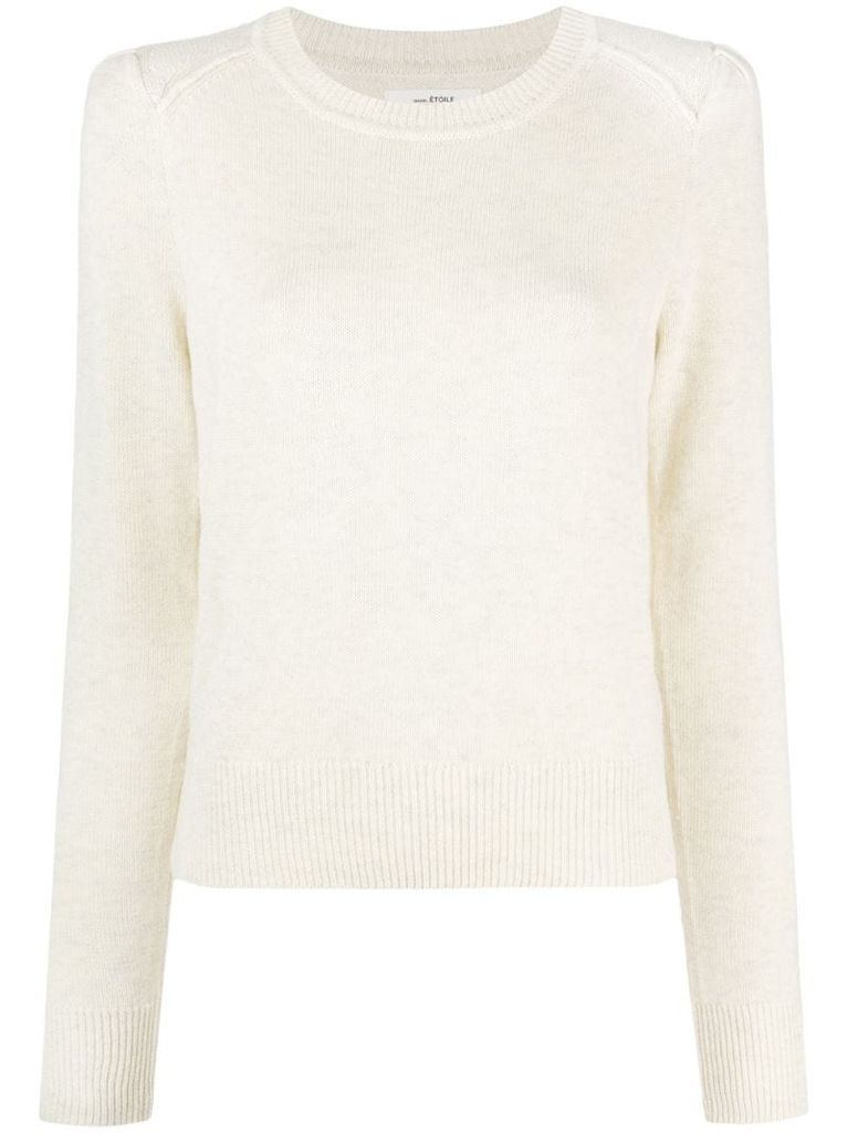 round neck knitted jumper