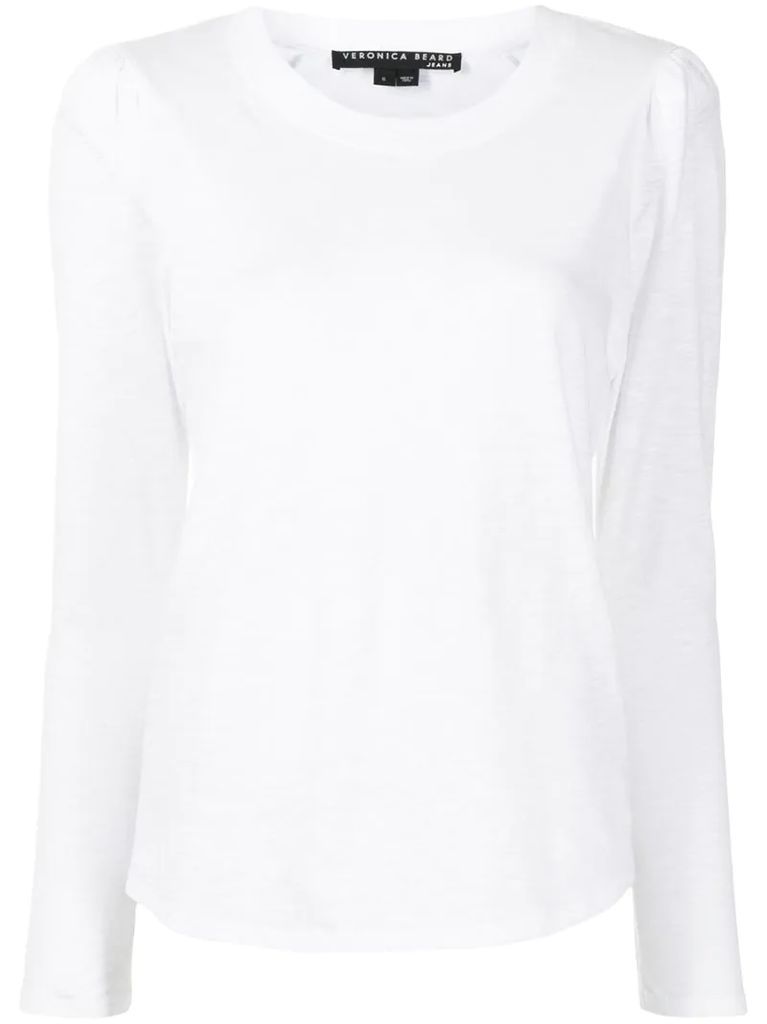 round neck long-sleeved T-shirt