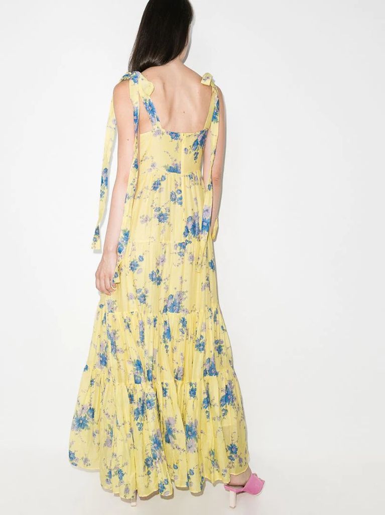 Burrows floral maxi dress