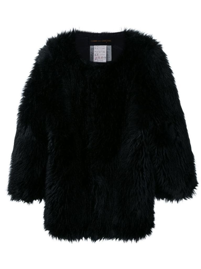 oversized faux fur jacket