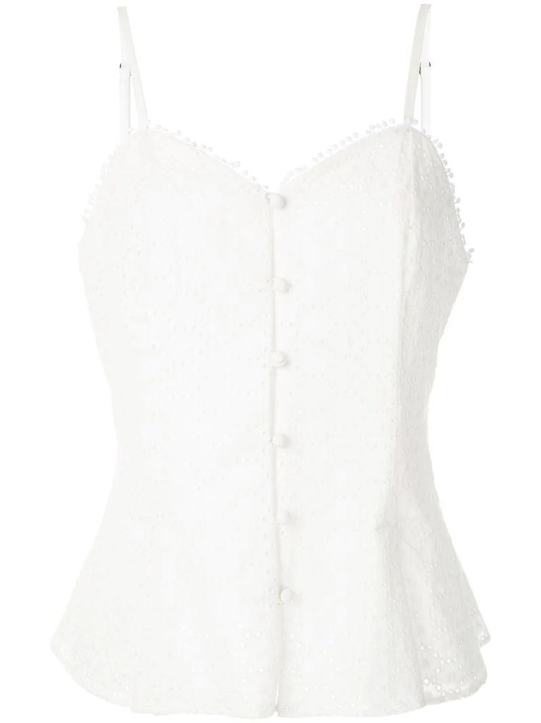 Marcial broderie anglaise tank