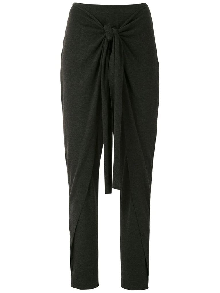 Mecca front tie trousers