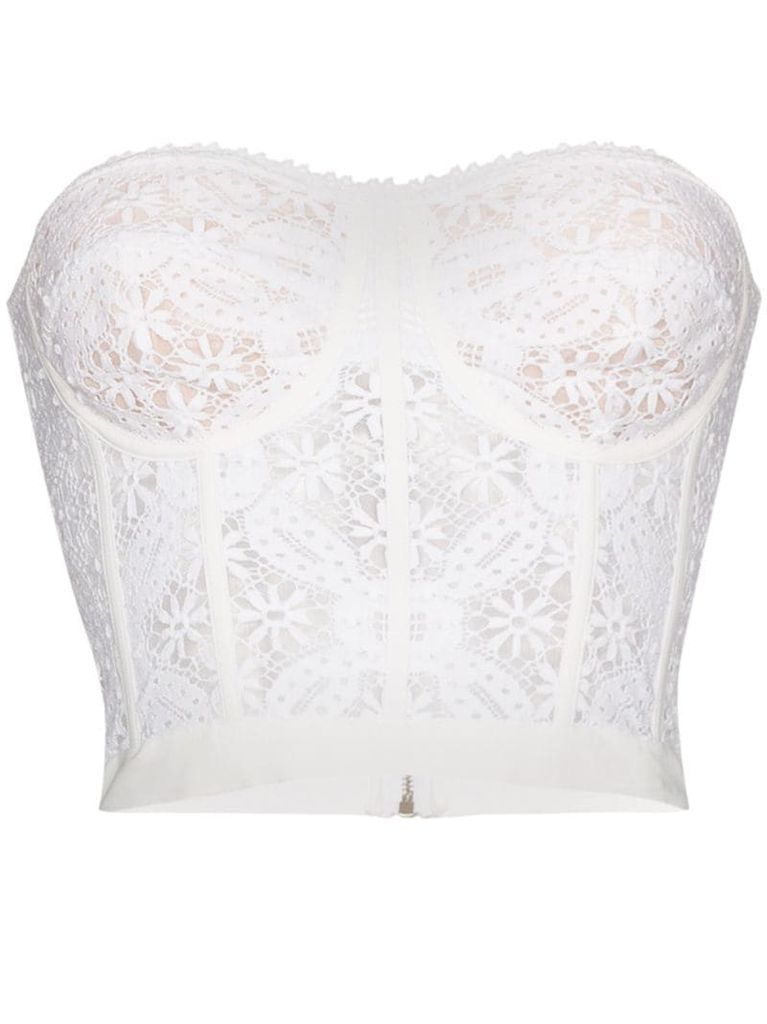 floral lace corset top