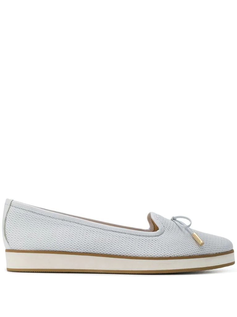 bow slip-on loafers