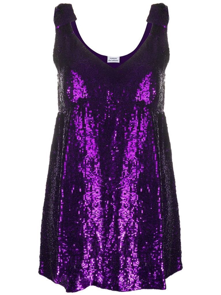 bow aapliqué sequin dress