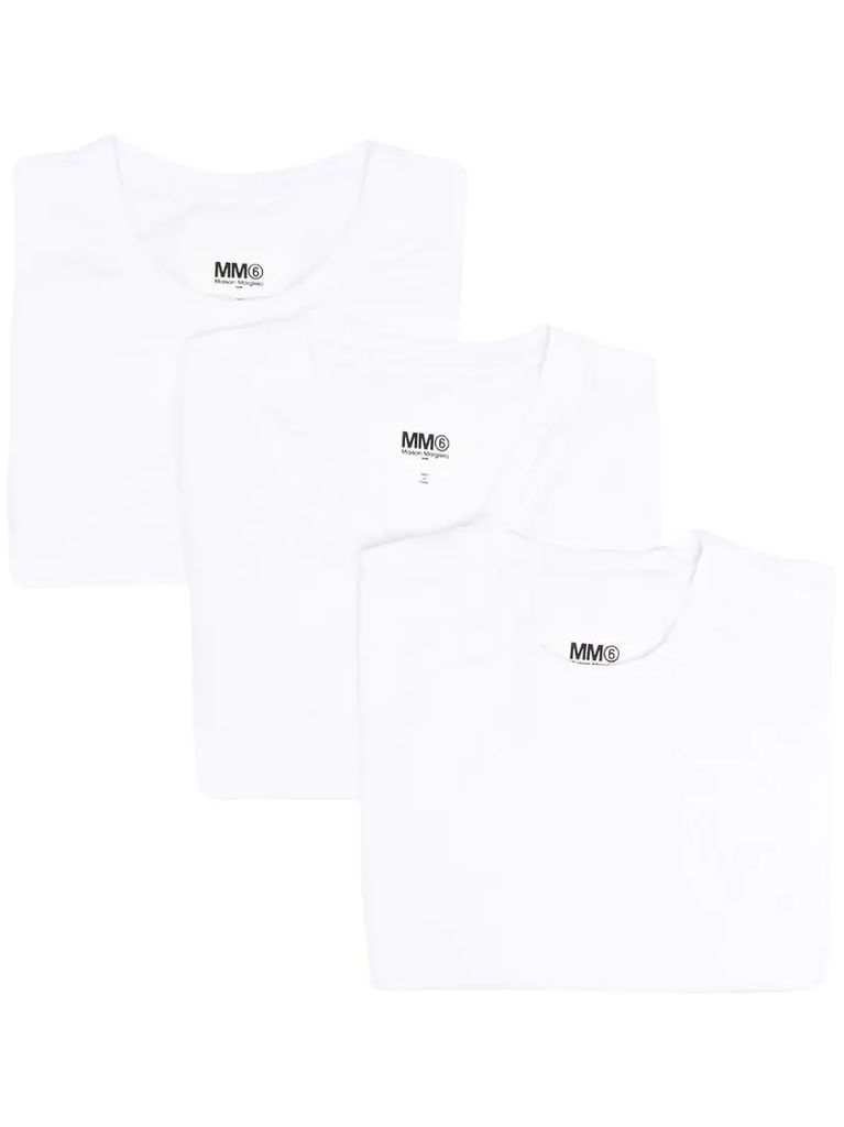 three-pack cotton T-shirt