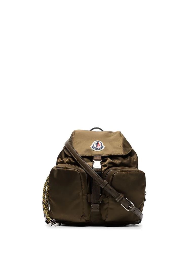 small Dauphine logo-patch backpack