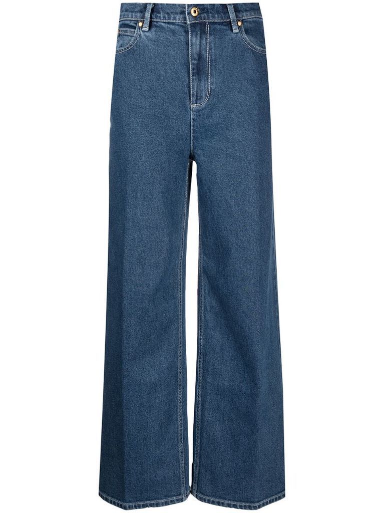 wide-leg jeans