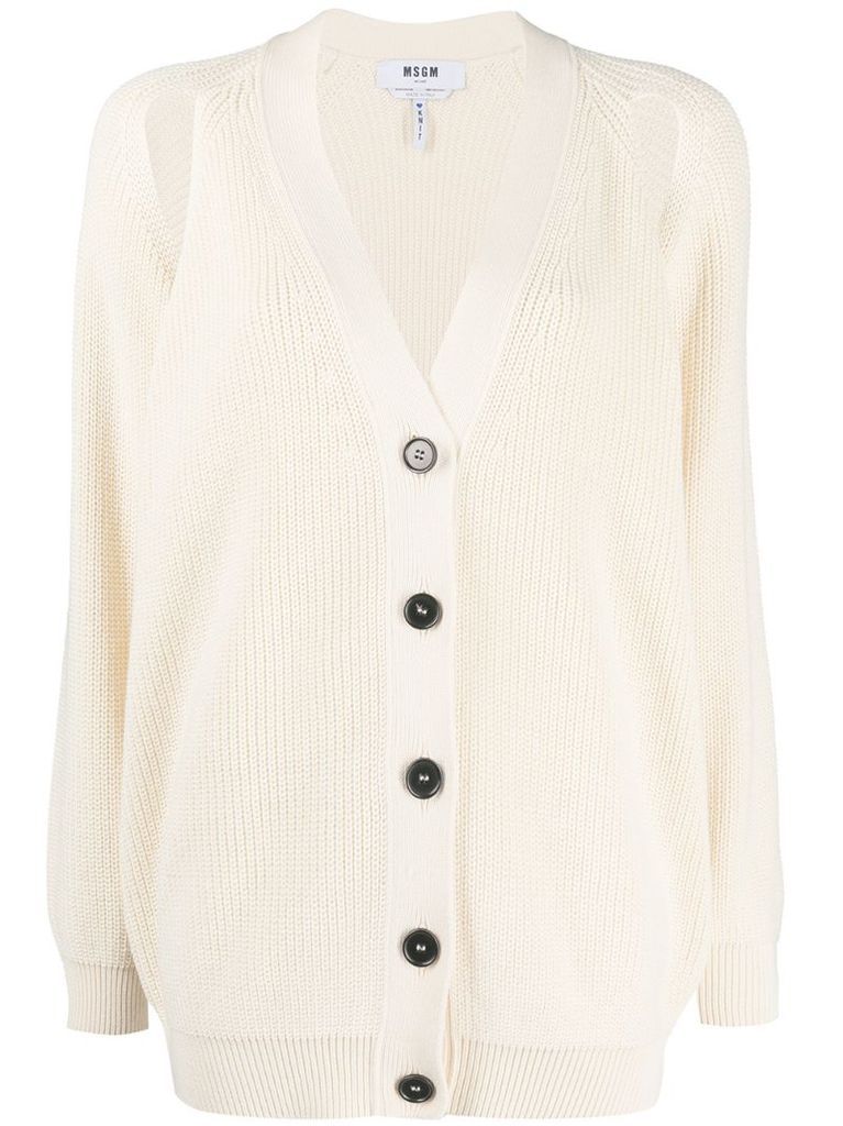 open sleeve knitted cardigan