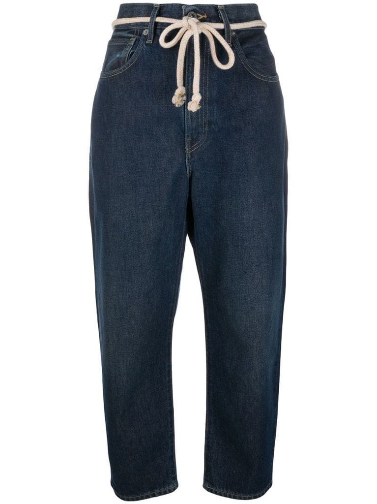 tie-waist jeans