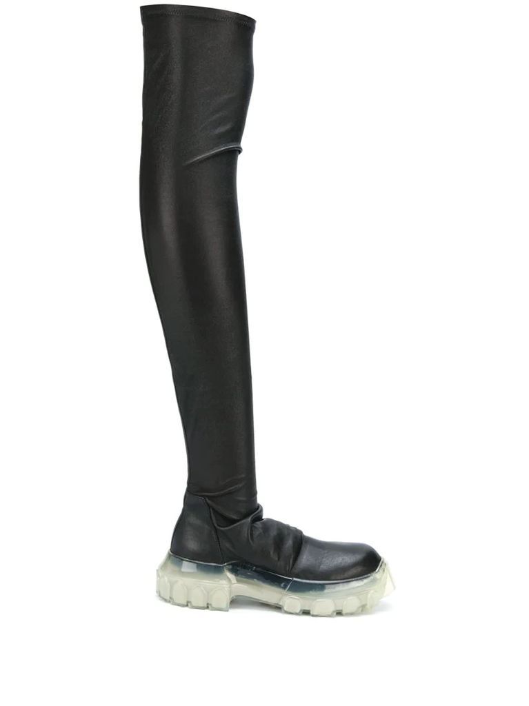 Performa thigh-high stocking boots