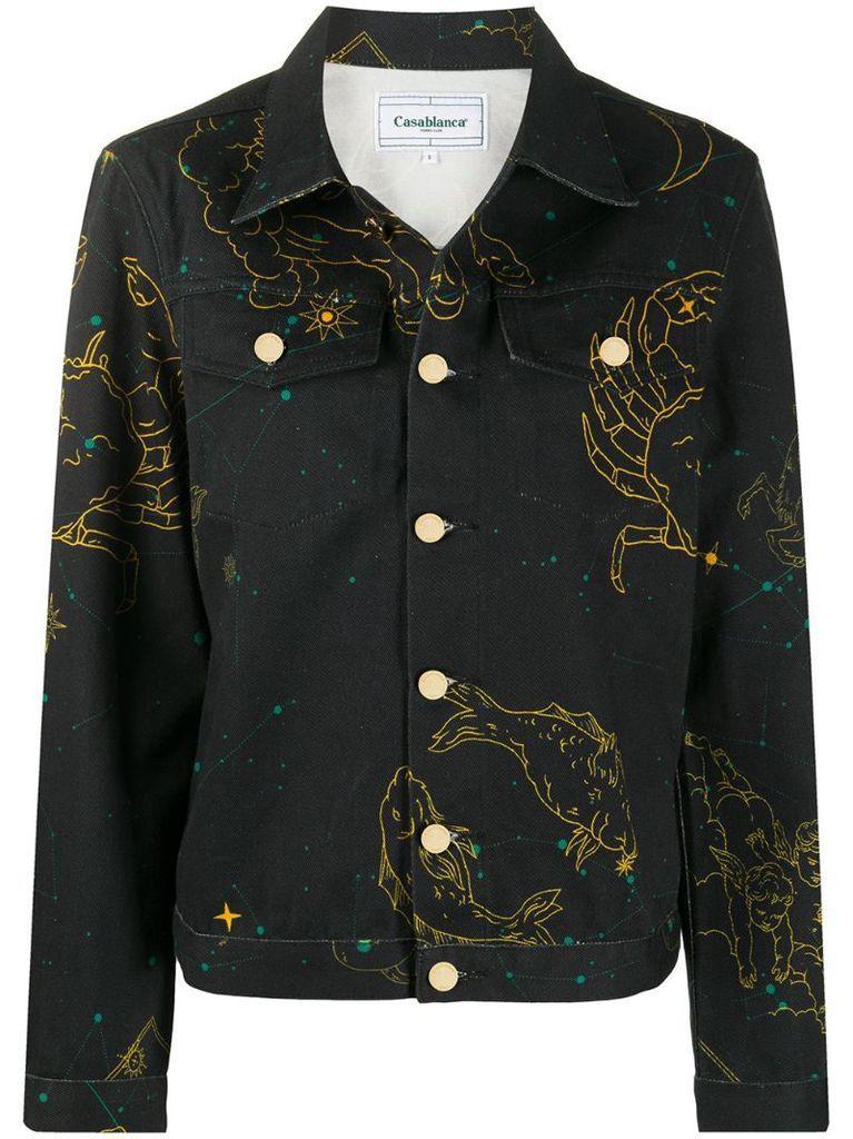 Constellation denim jacket