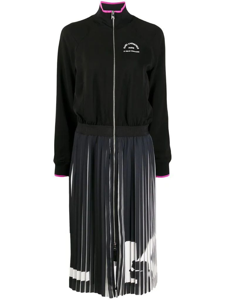Rue St Guillaume pleated dress