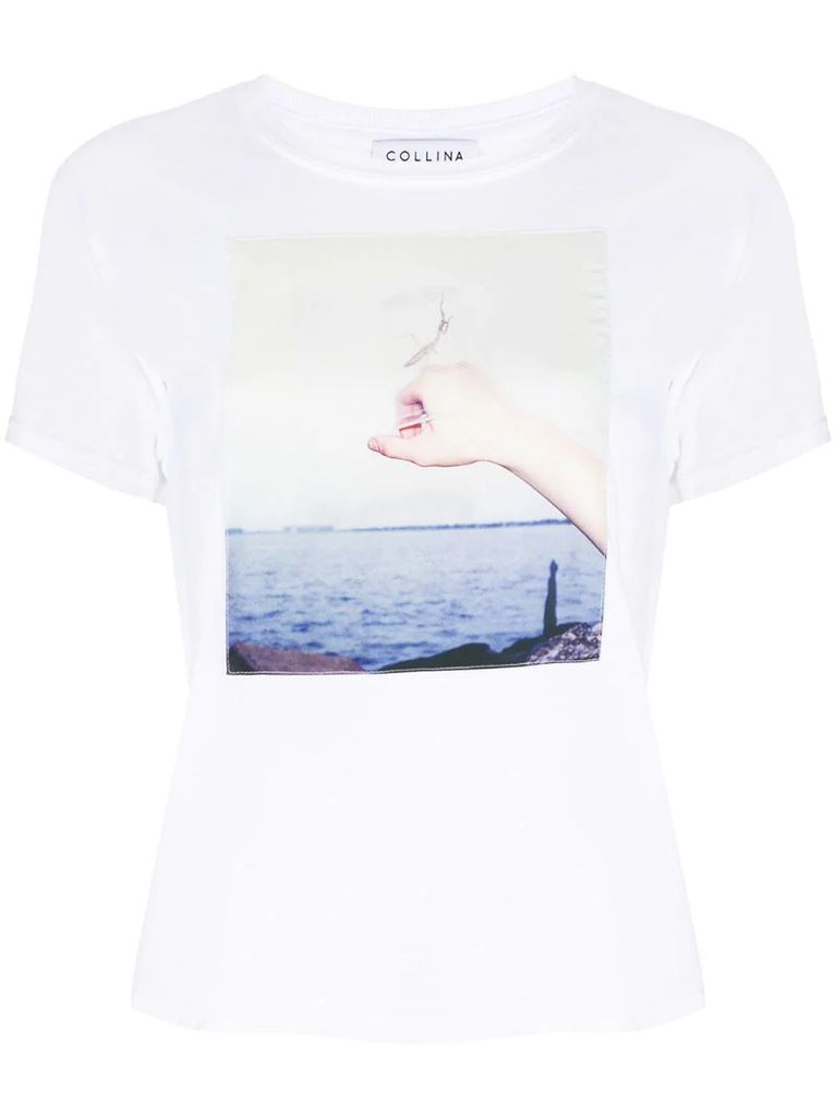 x Charlie Engman contrast print T-shirt