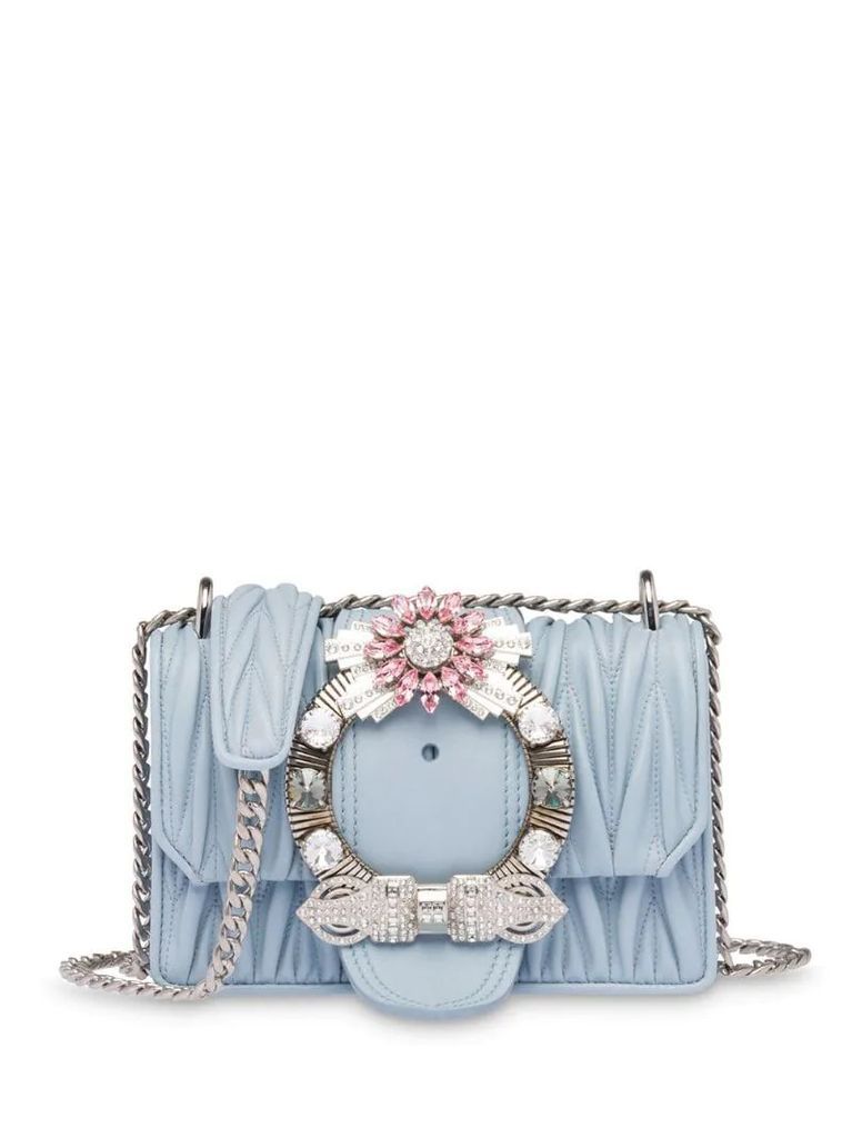 Miu Lady matelassé shoulder bag