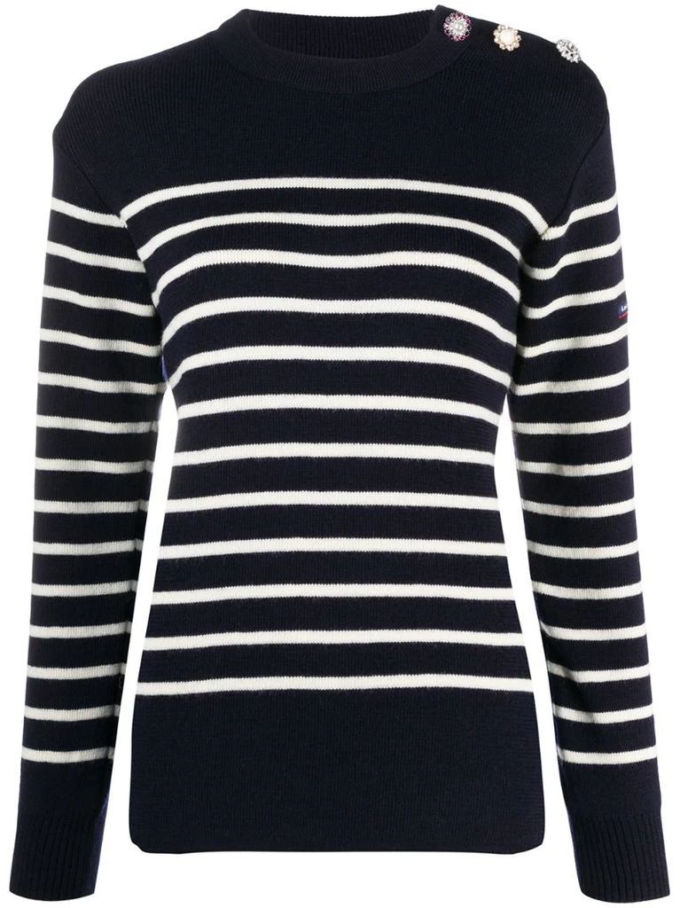 striped long-sleeve jumper