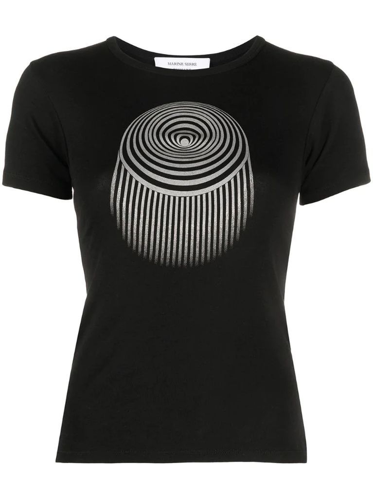 organic cotton optical-moon T-shirt