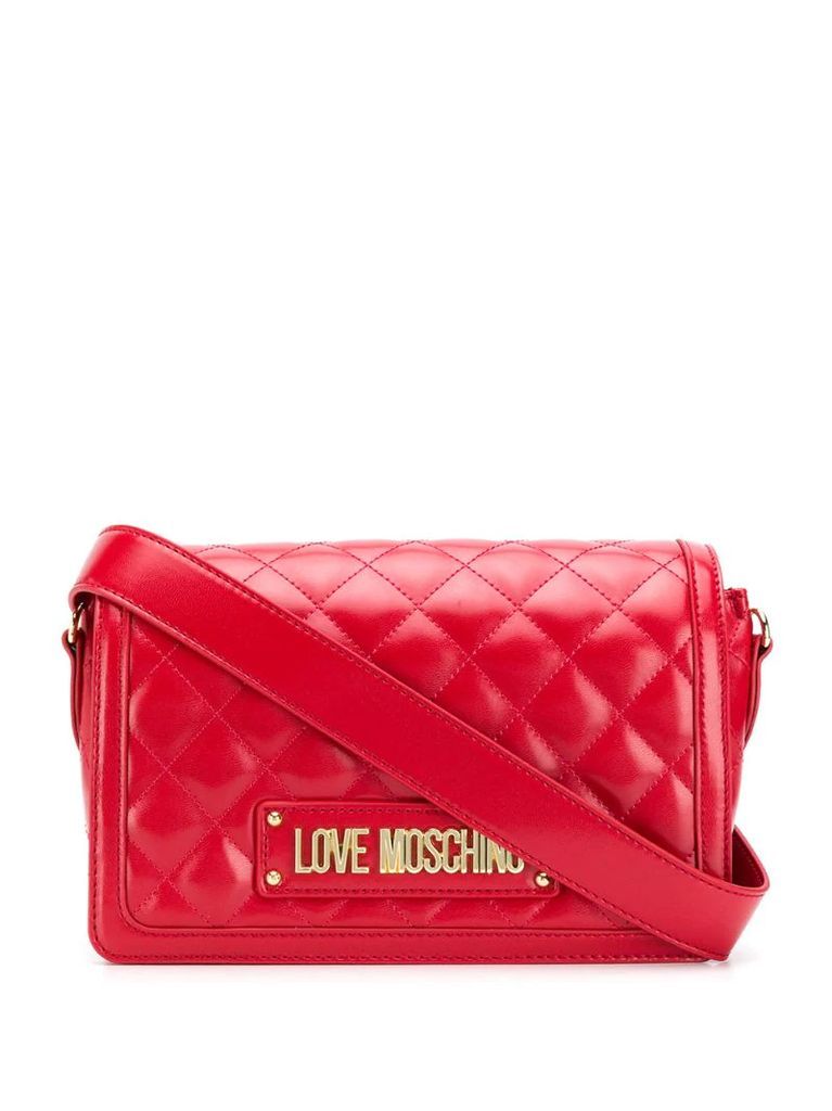logo quilted bag