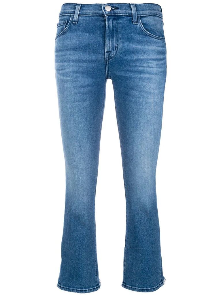 bootcut cropped jeans