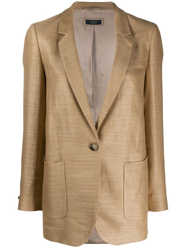 single buttoned blazer