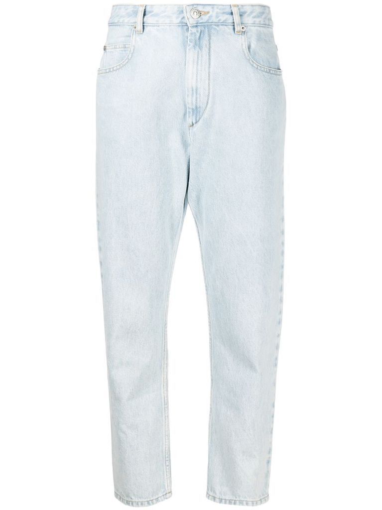 five-pocket cropped jeans
