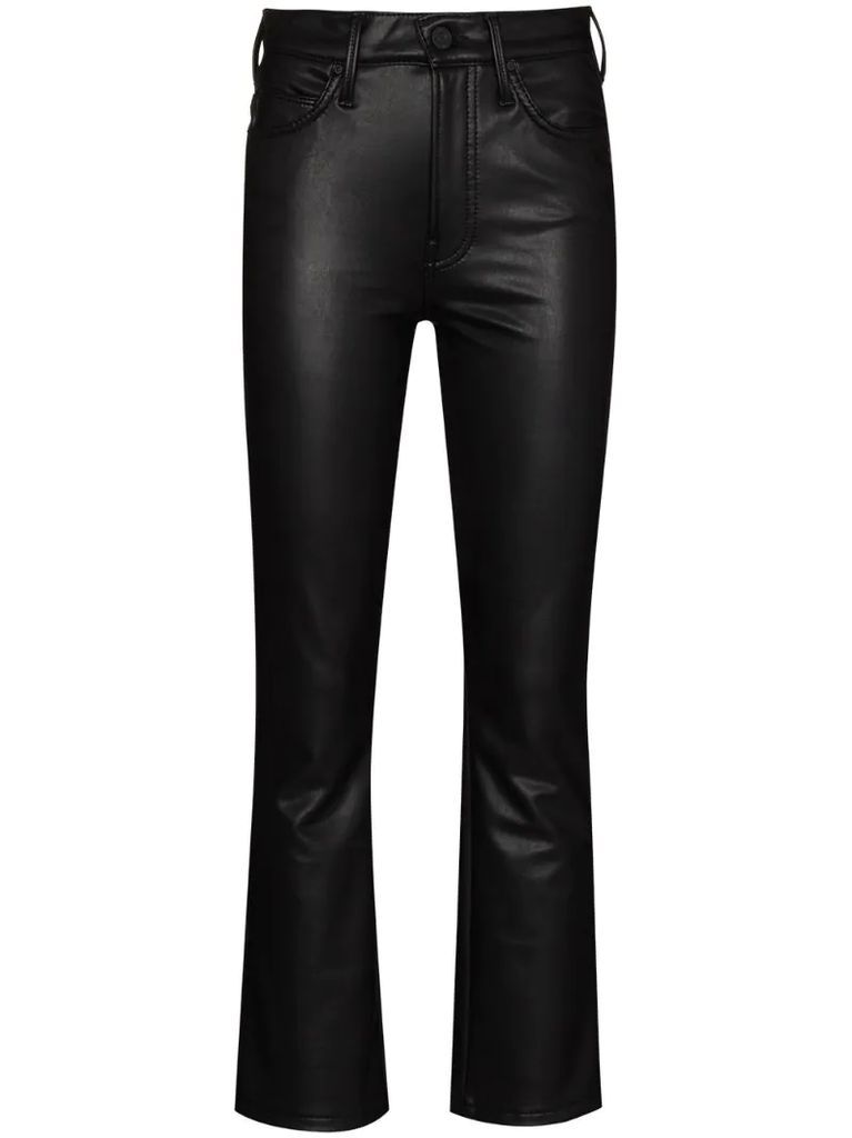 The Insider faux-leather trousers