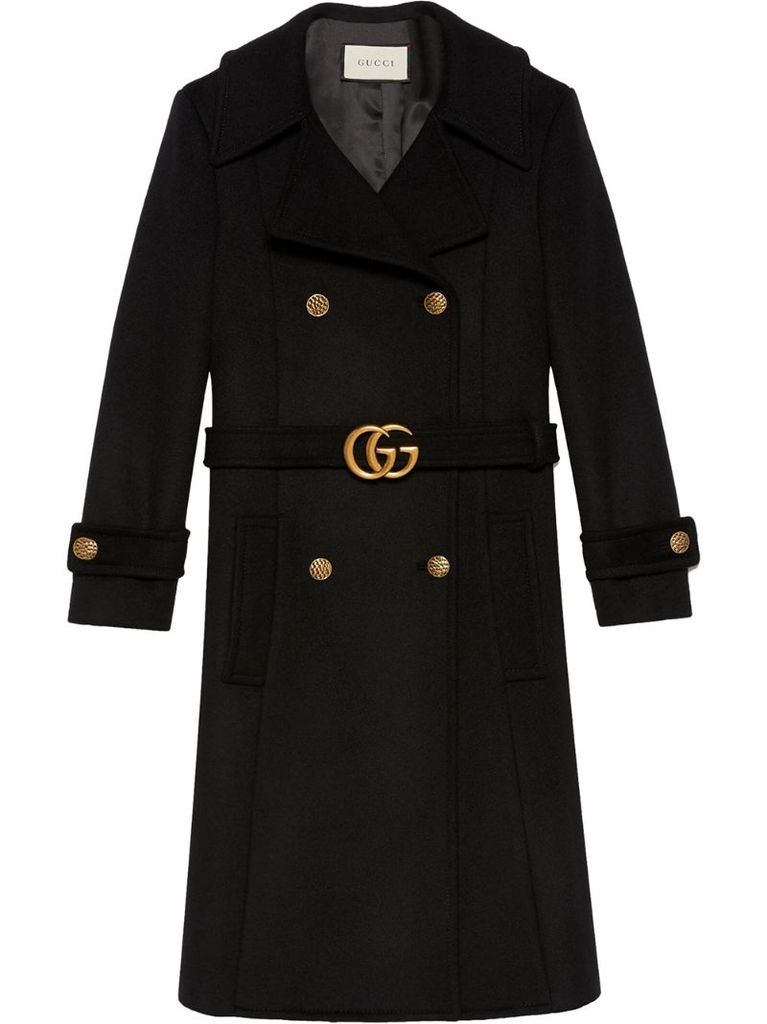 Double G belted coat