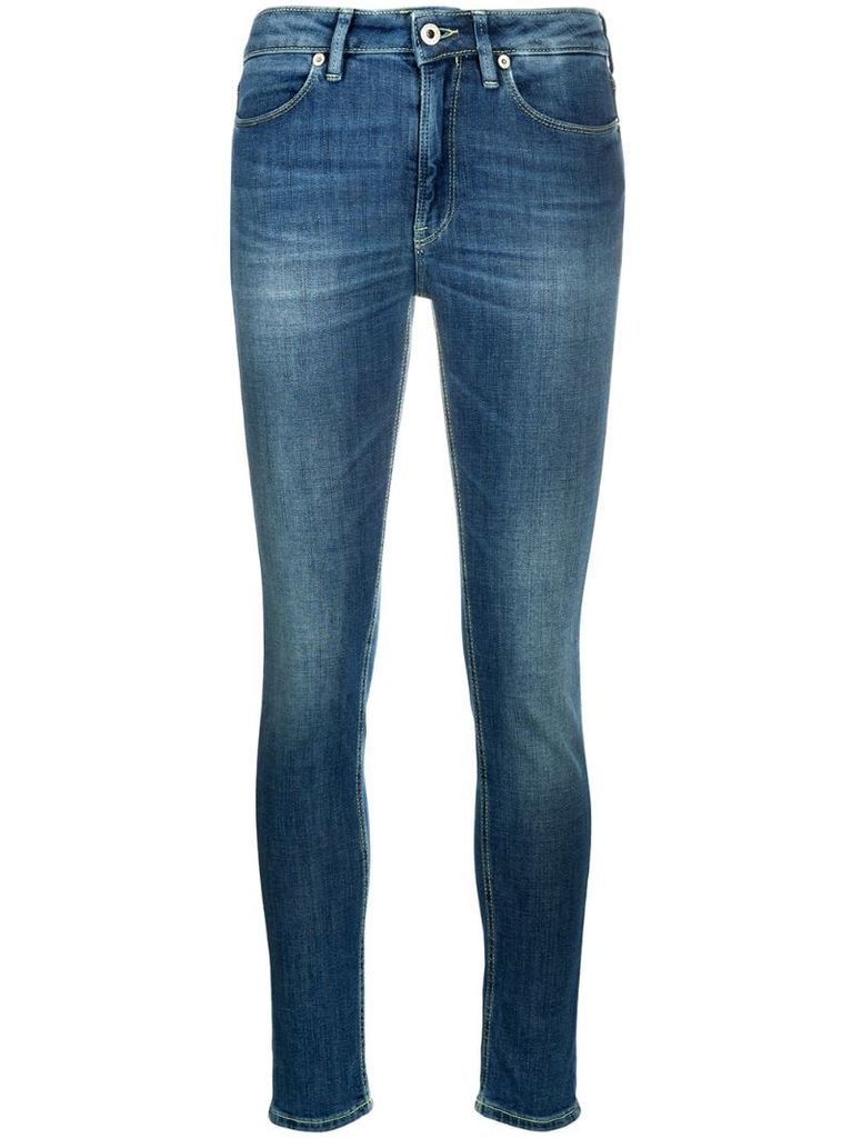 denim high rise skinny jeans