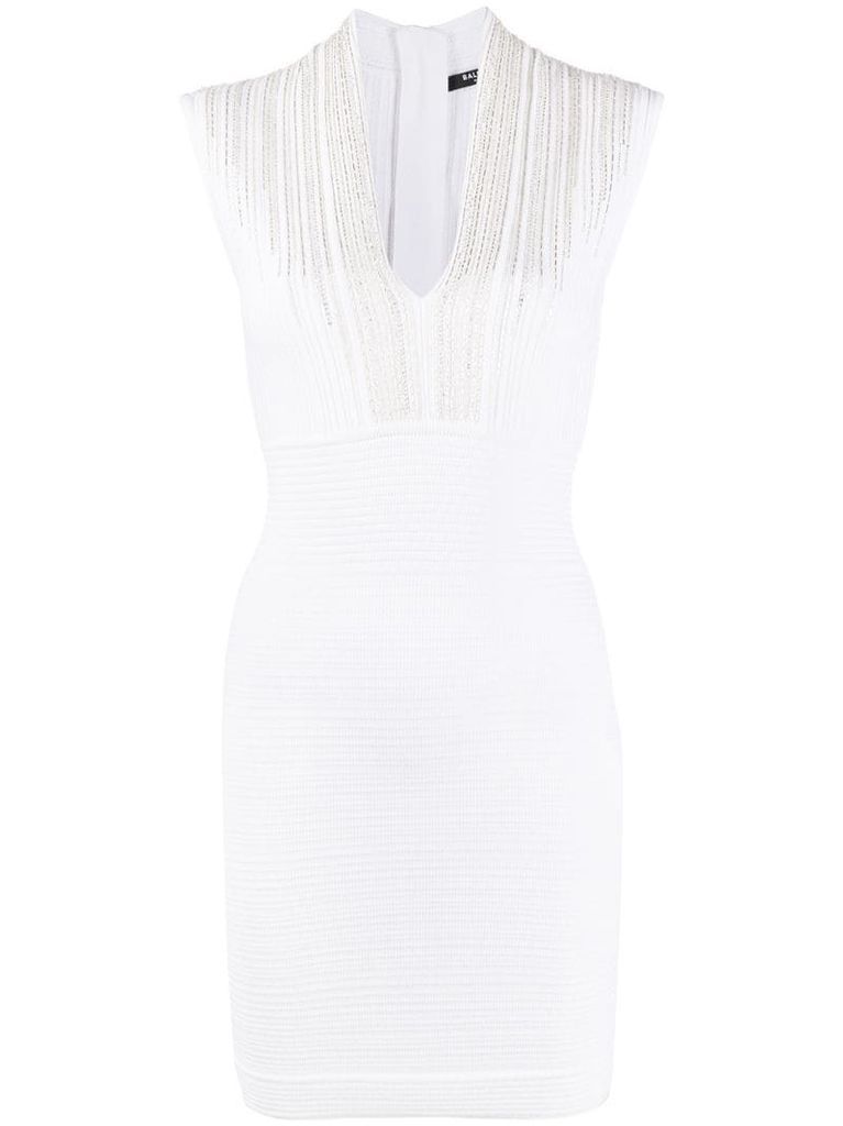 lace trim bodycon dress