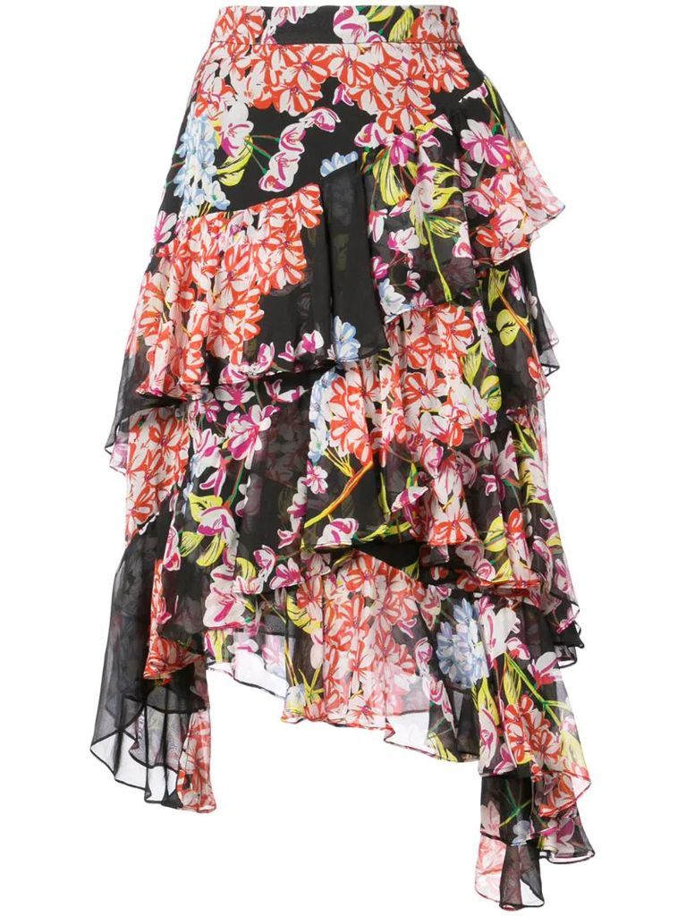 Hokkaido Blossom tiered skirt