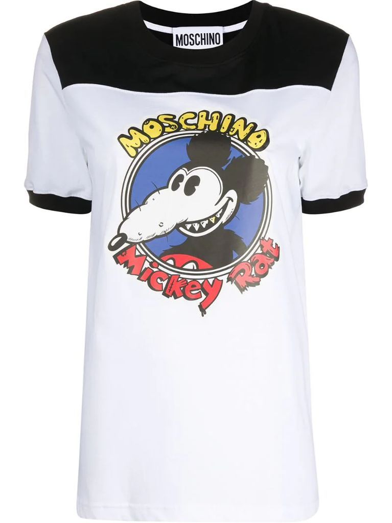 Mickey Rat print T-shirt