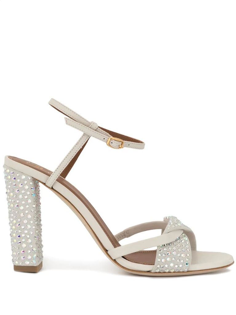 Tara crystal-embellished sandals