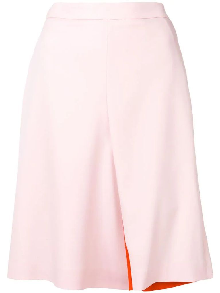 contrast lining skirt