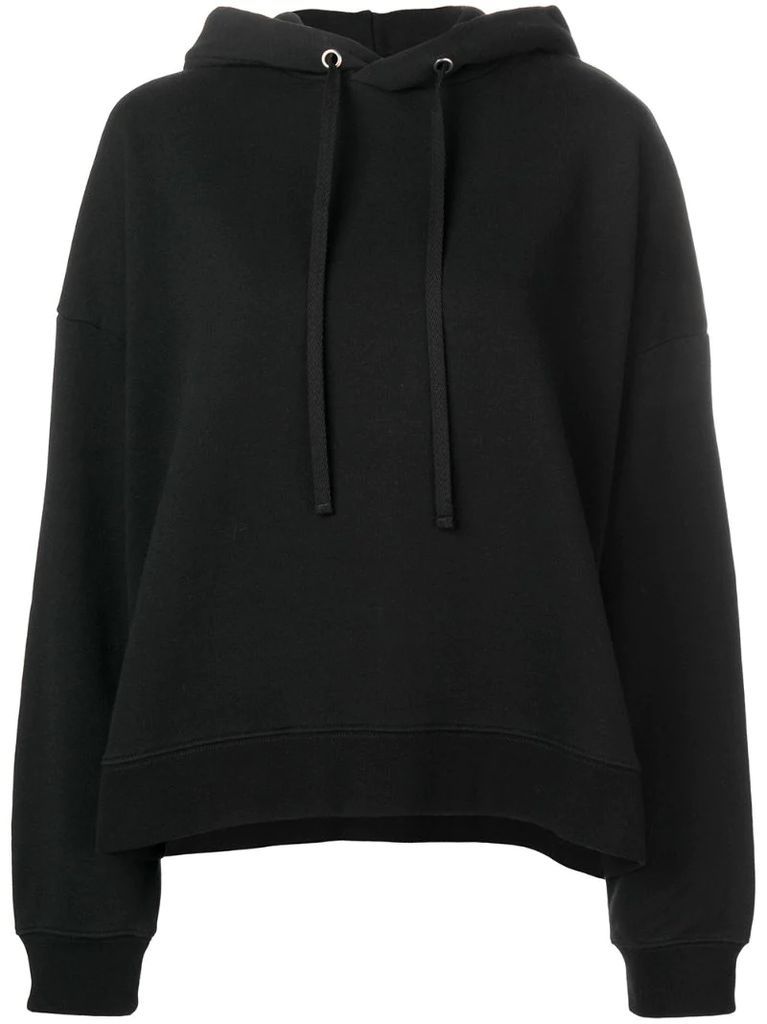 rear print hoodie