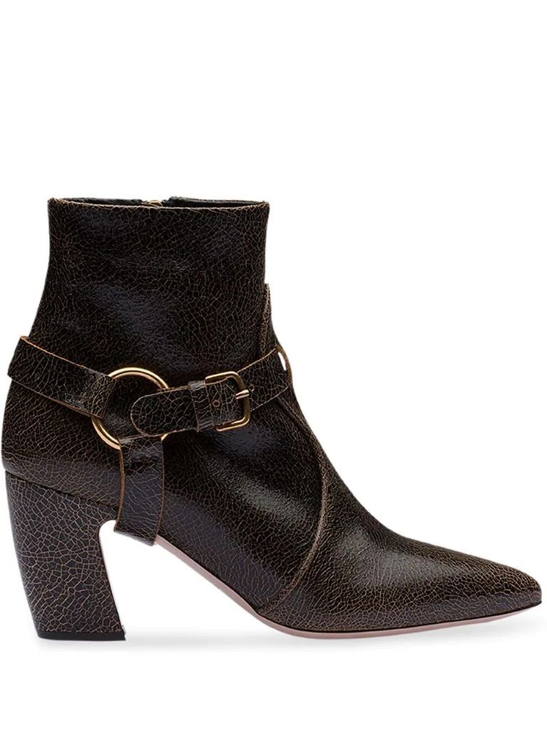 removable strap ankle boots