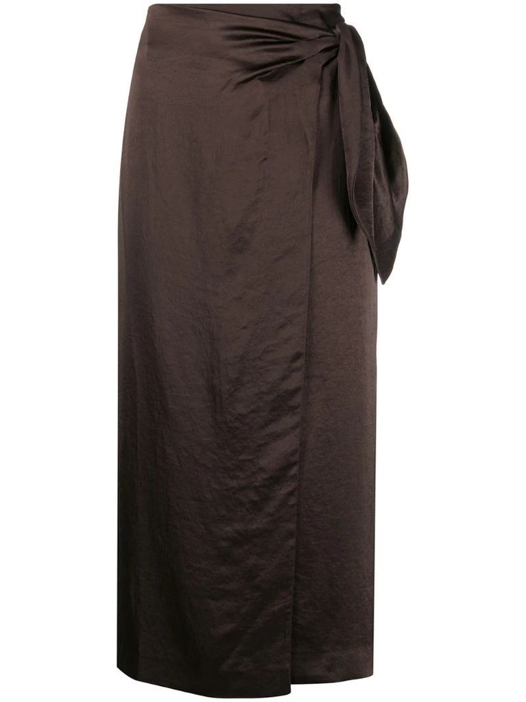 Amas satin sarong skirt