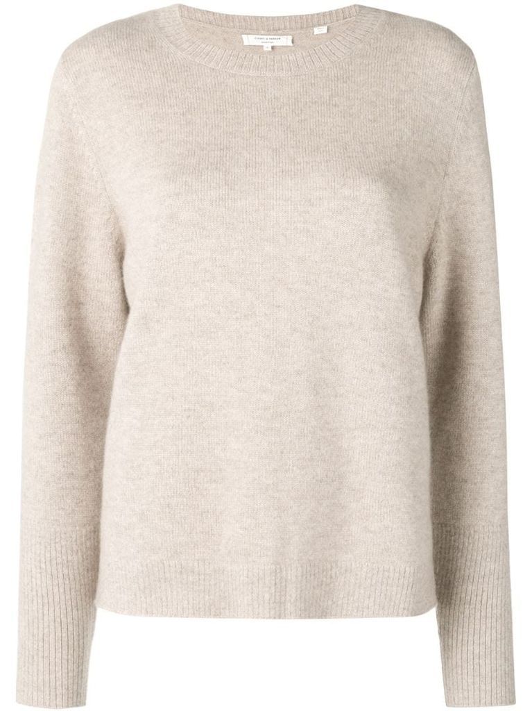 straight-fit cashmere sweater