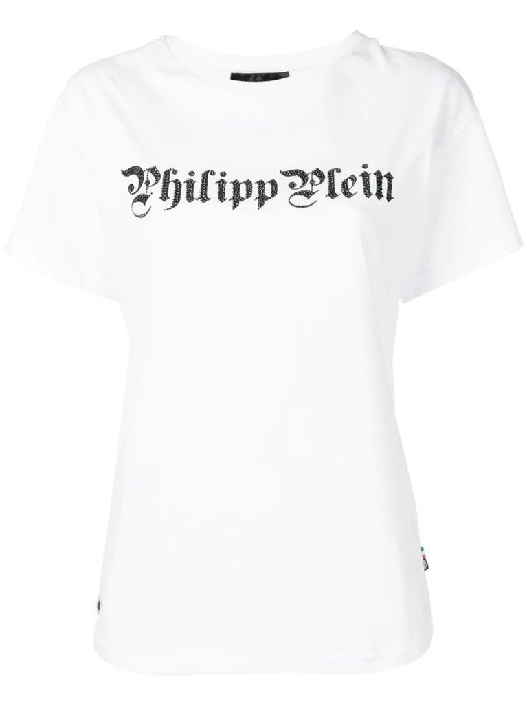 rhinestone embellished T-shirt