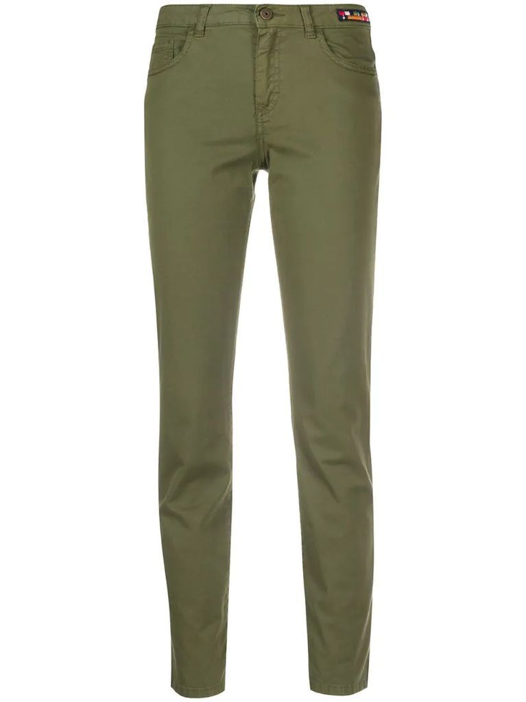 straight leg trousers