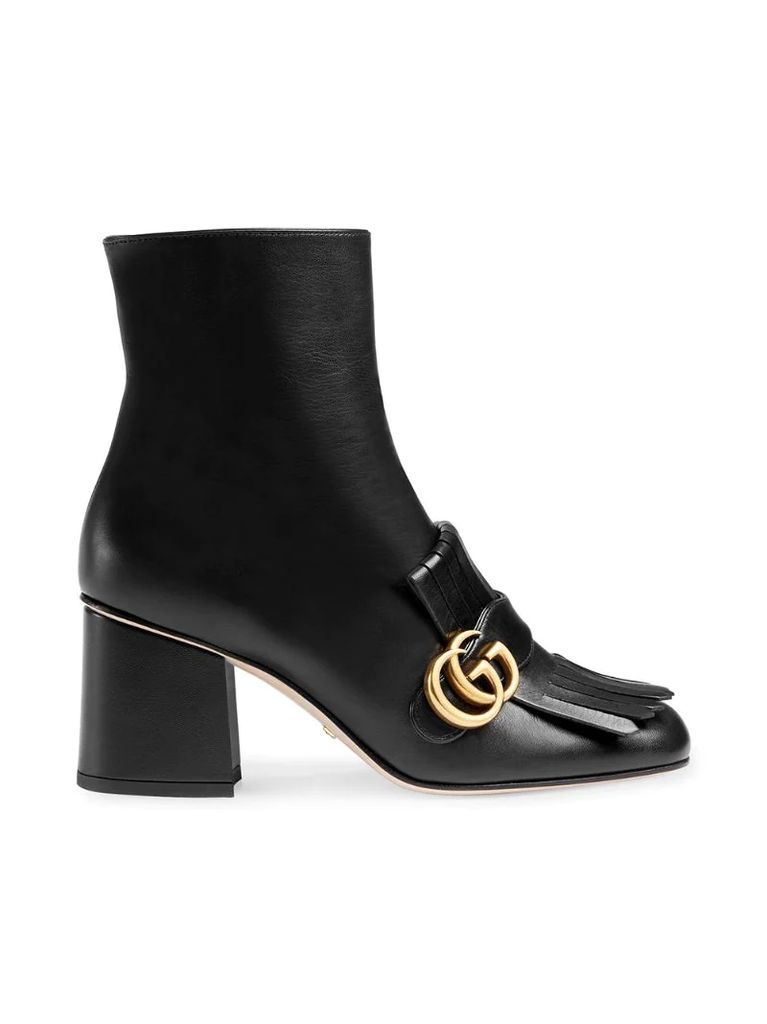 Black Marmont 70 Leather ankle boots
