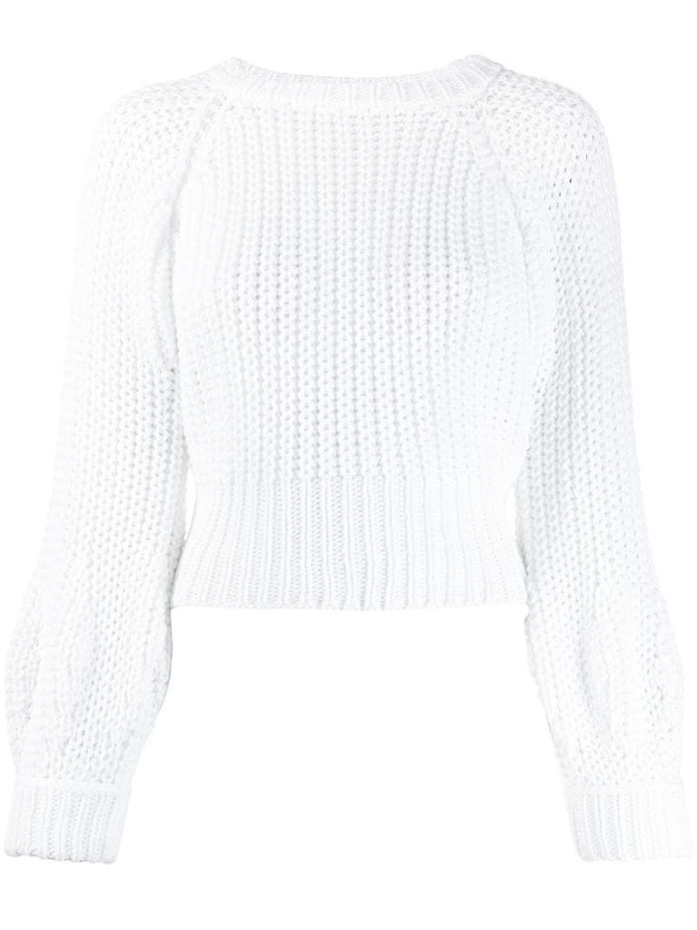 chunky knit cropped jumper