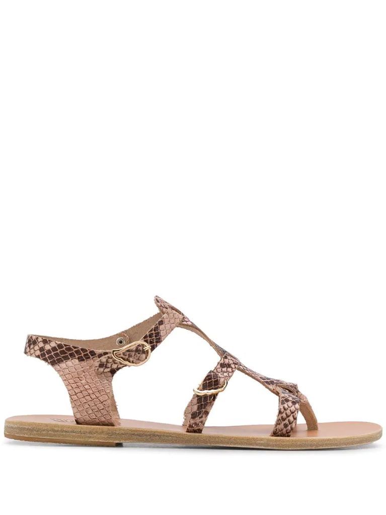 Grace Kelly snakeskin-effect sandals