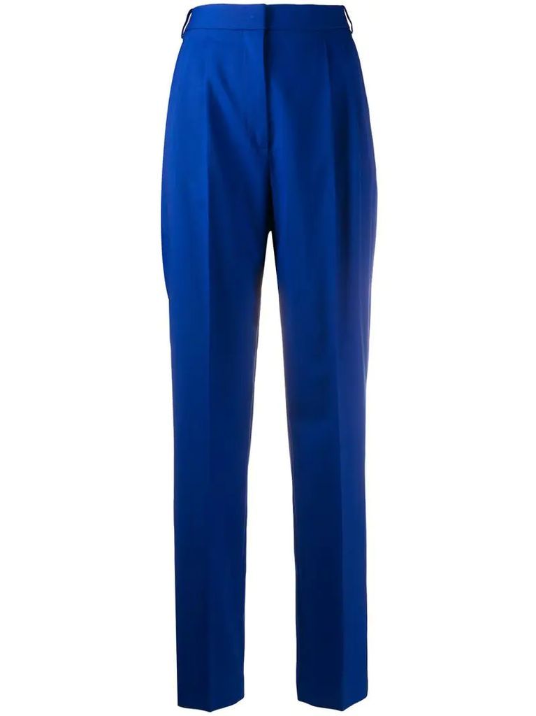 Klein high-rise tapered trousers