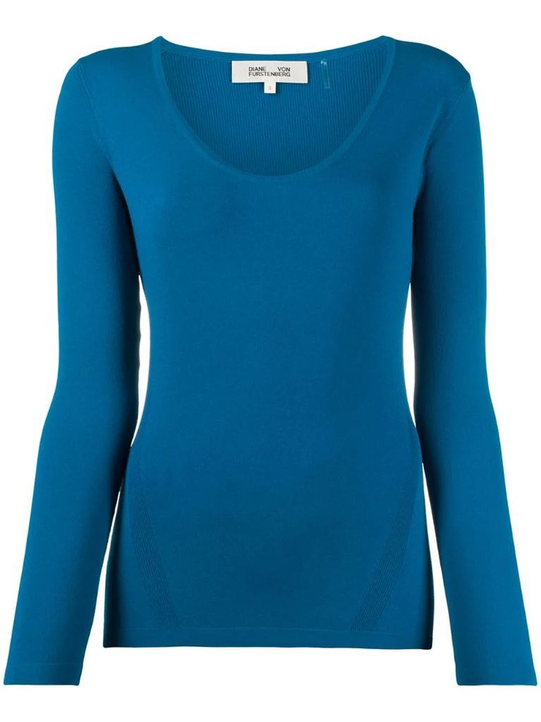 slim-fit knit jumper