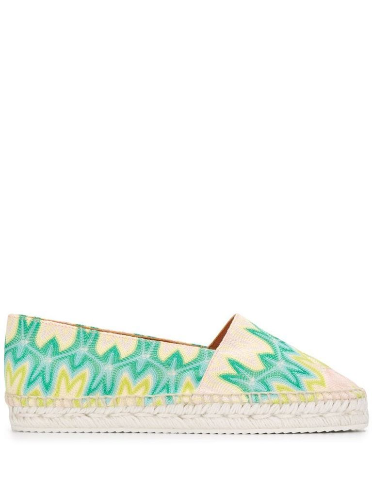 abstract pattern espadrilles