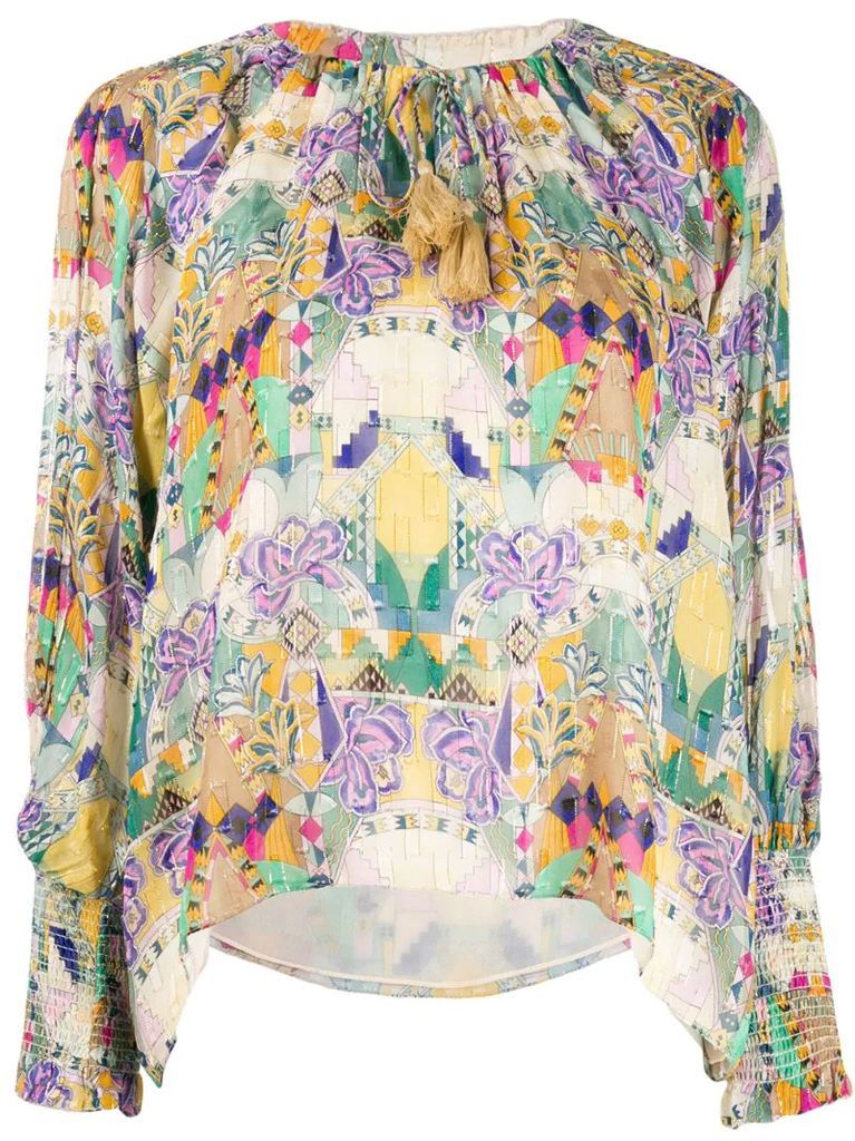 Inka print blouse