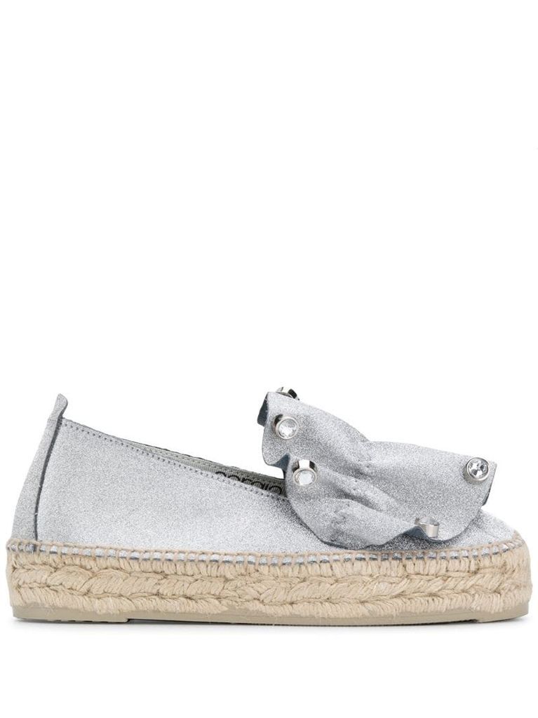 x Manebì maxi-ruffle espadrilles